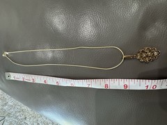 Stunning Gold Over STERLING SILVER YellowCZ Necklace PENDANT