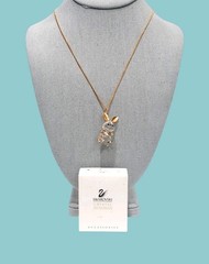 Vintage Swarovski Crystal Memories Bunny Rabbit Pendant/Necklace SEE DESCRIPTION