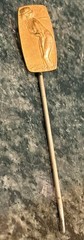 Vintage Art Nouveau Bathing Beauty Nude Brooch Stick Pin