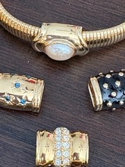 VTG Modern 80’s90’s Joan Rivers Gold Tone Chunky Costume Jewelry lot