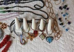 Variety Jewelry 30+ piece Lot, 3+ Lbs, all wearable plus extra pieces for crafts