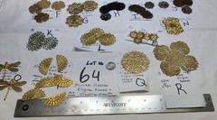 Vtg Miriam Haskell Filigree Stampings Findings for Jewelry Design Crafts Lot 64