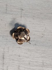 Sterling Silver Rose 3D Screwback Earrings 5/8″ Rosebud Vintage