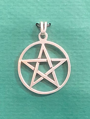 Wind Rose 925 Sterling Silver Pentagram Star Charm Pendant WindRose, No Chain