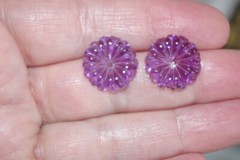 Vintage Amethyst Flower Jackets For Earrings Use With Any Studs You own