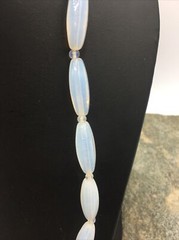 VINTAGE 50’S Single STRAND Beautiful Glass BEADED NECKLACE #FN595
