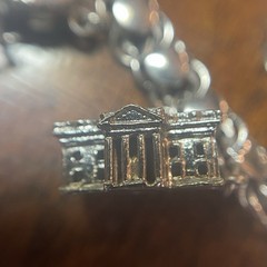Vintage American Staring Heart Charm Bracelet 11 Charms Articulating 54.6 G 7.5”