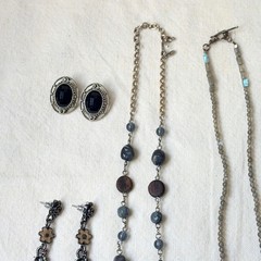 Vintage Jewelry Lot Whimsigoth Necklace Earring Grunge 90s Y2K Dark Academia