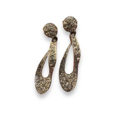 Bogoff Vintage Rhinestone Twist Clip on Earrings