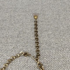 Vintage Necklace Dangle Gemstones Chain Tassels Gold Tone 17 Inches READ