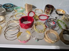 Mixed metal materials lot of 50 bracelets