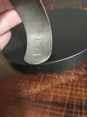 1970’s-80’s Pewter Cuff Bracelet, Kirk Stieff “Larkspur” Size 8