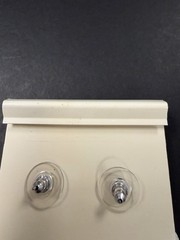 Vintage NAPIER Black Onyx Stud Earrings 90s Y2K New Old Stock Original Card