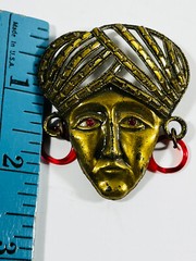 antique 1920’s magic magician mystic fortune telling brooch pin circus