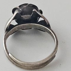 Theodor Klotz Teka Sterling Silver Rose w/ Leaves Ring 925 Size 5