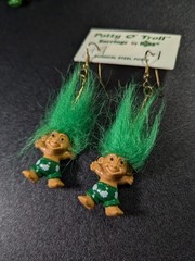 Vintage Russ Patty O’ Troll Saint Patrick’s Day Earring Set Unused