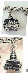 Brighton Washington DC Charm Bracelet White House Capitol Cherry Blossom
