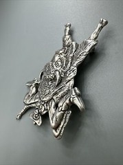 Vintage Hartmans Durango Cowboy 925 Sterling Silver Buffalo Bull Rider Brooch