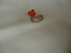 VINTAGE 1970-80s OPENWORK 3D WEAVED DOME RING STERLING SILVER STAMPED 925 SZ 8