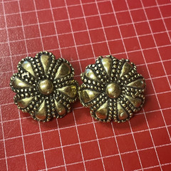 Art Deco Earring clip on Jewel Fashion Handmade