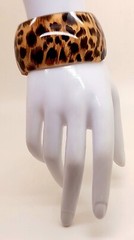 B001 Vintage boho Animal Print Acrylic Cuff 1.5″ Wide fashion jewelry Bracelets