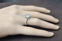 Platinum Vintage Engagement Ring 2.35ct. Lab Grown Round Old Euro Cut Diamond