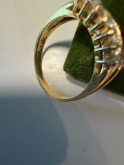 Vintage SOLID 14KT Gold Stamped Ring Size 7.5 Bow 3.51g New Old Stock!