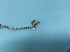 Vintage Sterling Silver Simple Religious Linked Cross 7 Inch Bracelet 2.8g