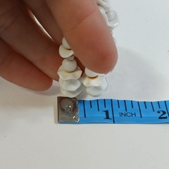 Vintage Milk Glass Bracelet 2 Strand Memory Wire Bracelet