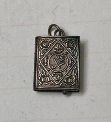 Vintage Sterling Turkish Amulet Taweez Holder Locket Prayer Box