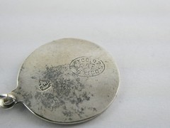 Mexican Sterling Silver Triple Mushroom Flower Pendant 925 3.1g 19mm Diameter