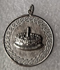 Vintage JMS Sterling Birthday Cake Charm/Pendant Birthday Charm 3-D