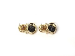 Colorful Sterling Silver 925 Gold Plate Earrings 1.75″ Pre-Owned Fine Jewelry