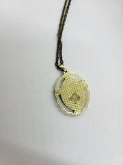 Vintage St Anthony Religious Necklace Pendant/Medal Gold Tone