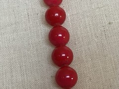 VINTAGE AUTHENTIC HAND KNOTTED BRILLENT CORAL BEAD NECKALCE MUST SEE NO RES