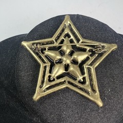 Beautiful Large ANNA SUI Inc Red & Purple Crystal Rhinestone Star Brooch Pin