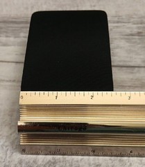 ✅VTG Swank Gold Tone & Black Cabochon Cufflinks Studs Dress Set in Original Box