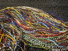 Antique Seed Bead Bunch Necklace .50 Strands