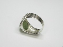 Vintage USSR sterling silver ring 925 star, nephritis, 8,2 gr, ring size 11,5.