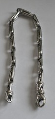 1980s Italian 14K white gold paperclip bracelet, 7.5″ Men’s Lobster Clasp – 9.5g