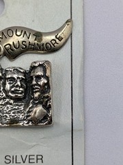 NOS Wheeler Mfg Co. Vtg Sterling Silver Mount Rushmore South Dakota 925 Charm