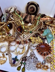 Vintage Estate Costume Jewelry Lot! AVON, MONET and more!