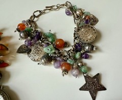 Vintage Bracelet Lot + Watch Some Stretchable Faux Pearls Stones Glass Beads