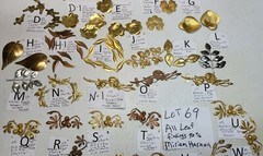 Huge Lot #69 All Flower Leaves BENDABLE 98% are Miriam Haskell Jewelry Findings