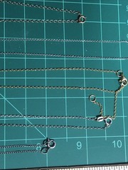 b53. 925 Sterling, GF, Mix material, Enamel, Pearl, Stone 8 chain Necklaces.