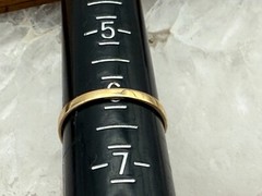10K Solid Yellow Gold Orange Tourmaline and Diamond Ring Size 6–580.25