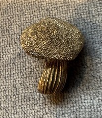 Vintage 1970’s Sterling Silver Vermile Signed Les Bernard Mini Mushroom Pin