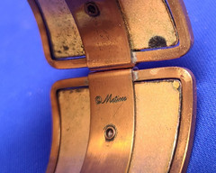 Vintage Renoir Matisse Copper Bracelet Earrings Set
