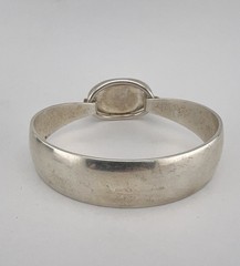 Vintage N.E. FROM Denmark Modernist Sterling Silver 925S Tiger’s Eye Bracelet