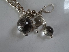 Vintage Sterling Large Pools of Light Crystal Necklace